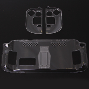 Complete Crystal Protective Cover Case with Stand for Steamdeck - Transparent Clear 04