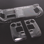 Complete Crystal Protective Cover Case with Stand for Steamdeck - Transparent Clear 06