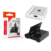 HD Video Converter Foldable Charging Dock Stand With USB Port 3.0 TNS-19305 For Nintend Switch Console White