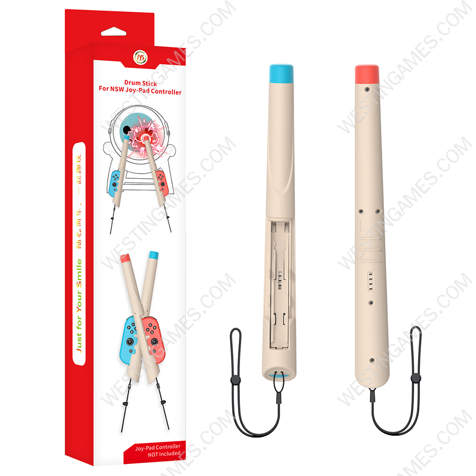 Taigu Drum Game Drumsticks with Hand Rope NS256 for Switch Platform Controller