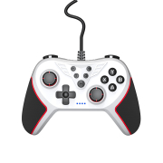 USB Wired Controller Gamepad Joystick with Turbo For NS Switch and PC - White