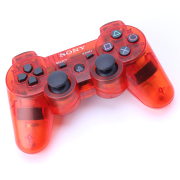 Dual Shock DualShock 3 Wireless Bluetooth Controller for PS3 Transparent Red