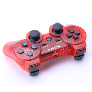 Dual Shock DualShock 3 Wireless Bluetooth Controller for PS3 Transparent Red 04