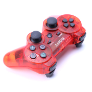 Dual Shock DualShock 3 Wireless Bluetooth Controller for PS3 Transparent Red 06