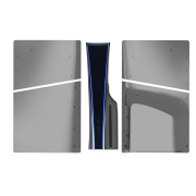 Replacement Housing Case Faceplate Integrated Cover for PS5 Slim HUD System - Transparent Black