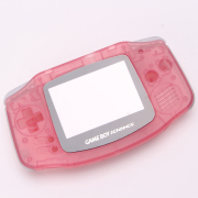 Complete Housing Shell Cover Case Replacement for GBA - Clear Pink