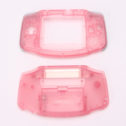 Complete Housing Shell Cover Case Replacement for GBA - Clear Pink 05