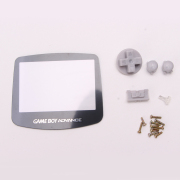 Complete Housing Shell Cover Case Replacement for GBA - Clear Black 06
