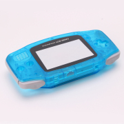 Housing Shell Cover Case with Buttons and Outer Screen Frame for GameBoy Advance GBA console - Transparent 02