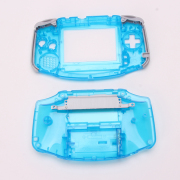 Housing Shell Cover Case with Buttons and Outer Screen Frame for GameBoy Advance GBA console - Transparent 04