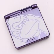 Complete Clear Housing Shell Cover Case Replacement for GBA SP - King Kong Purple