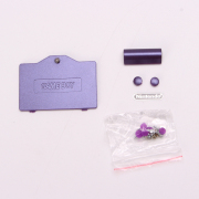 Complete Clear Housing Shell Cover Case Replacement for GBA SP - King Kong Purple 06