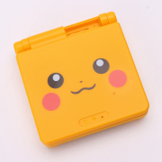 Complete Clear Housing Shell Cover Case Replacement for GBA SP - Pikachu Yellow