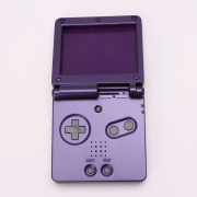 Complete Clear Housing Shell Cover Case Replacement for GBA SP - Mario Purple 03