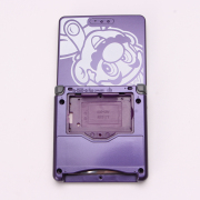 Complete Clear Housing Shell Cover Case Replacement for GBA SP - Mario Purple 04