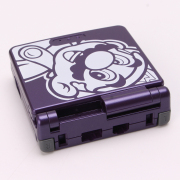 Complete Clear Housing Shell Cover Case Replacement for GBA SP - Mario Purple 05