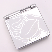 Complete Clear Housing Shell Cover Case Replacement for GBA SP - King Kong Silver