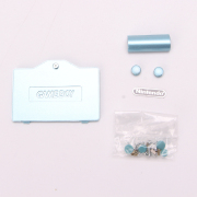 Complete Clear Housing Shell Cover Case Replacement for GBA SP - Deep Blue 06