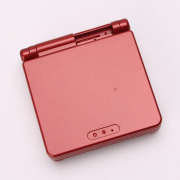 Complete Clear Housing Shell Cover Case Replacement for GBA SP - Deep Red