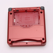 Complete Clear Housing Shell Cover Case Replacement for GBA SP - Deep Red 02