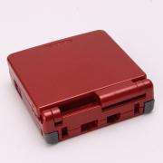Complete Clear Housing Shell Cover Case Replacement for GBA SP - Deep Red 03