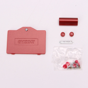 Complete Clear Housing Shell Cover Case Replacement for GBA SP - Deep Red 06