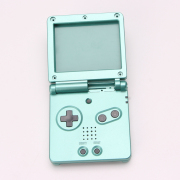 Complete Clear Housing Shell Cover Case Replacement for GBA SP - Cyan 04