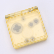 Complete Clear Housing Shell Cover Case Replacement for GBA SP - Clear Yellow