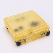 Complete Clear Housing Shell Cover Case Replacement for GBA SP - Clear Yellow 03