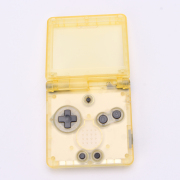 Complete Clear Housing Shell Cover Case Replacement for GBA SP - Clear Yellow 04