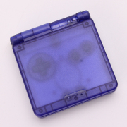 Complete Clear Housing Shell Cover Case Replacement for GBA SP - Clear Deep Purple