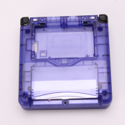 Complete Clear Housing Shell Cover Case Replacement for GBA SP - Clear Deep Purple 02