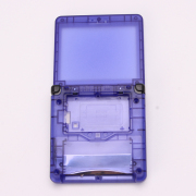 Complete Clear Housing Shell Cover Case Replacement for GBA SP - Clear Deep Purple 05