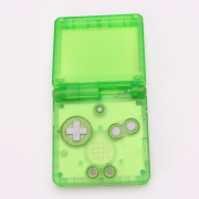 Complete Clear Housing Shell Cover Case Replacement for GBA SP - Clear Green 04