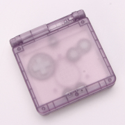 Complete Clear Housing Shell Cover Case Replacement for GBA SP - Clear Light Purple
