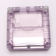 Complete Clear Housing Shell Cover Case Replacement for GBA SP - Clear Light Purple 02