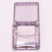 Complete Clear Housing Shell Cover Case Replacement for GBA SP - Clear Light Purple 05