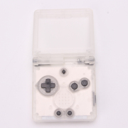 Complete Clear Housing Shell Cover Case Replacement for GBA SP - Clear White 04