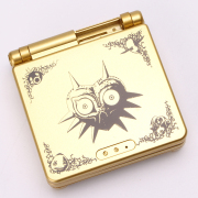 Complete Clear Housing Shell Cover Case Replacement for GBA SP - Golden Eye of Zelda