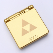 Complete Clear Housing Shell Cover Case Replacement for GBA SP - Zelda Golden Triangle