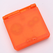 Complete Clear Housing Shell Cover Case Replacement for GBA SP - Clear Orange