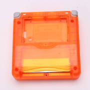 Complete Clear Housing Shell Cover Case Replacement for GBA SP - Clear Orange 02