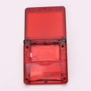 Complete Clear Housing Shell Cover Case Replacement for GBA SP - Clear Red 05