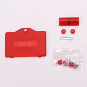 Complete Clear Housing Shell Cover Case Replacement for GBA SP - Clear Red 06