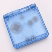 Complete Clear Housing Shell Cover Case Replacement for GBA SP - Clear Blue