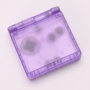 Complete Clear Housing Shell Cover Case Replacement for GBA SP - Clear Purple