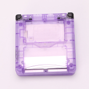 Complete Clear Housing Shell Cover Case Replacement for GBA SP - Clear Purple 02
