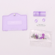 Complete Clear Housing Shell Cover Case Replacement for GBA SP - Clear Purple 06