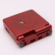 Complete Clear Housing Shell Cover Case Replacement for GBA SP - Gulaton Red 03