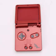 Complete Clear Housing Shell Cover Case Replacement for GBA SP - Gulaton Red 04